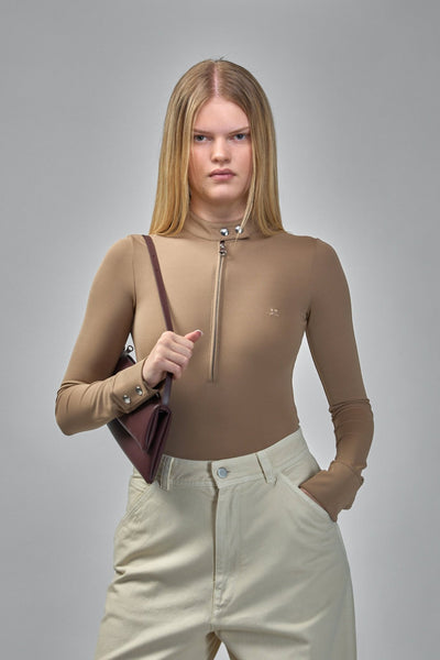 Biker Zipped Bodysuit