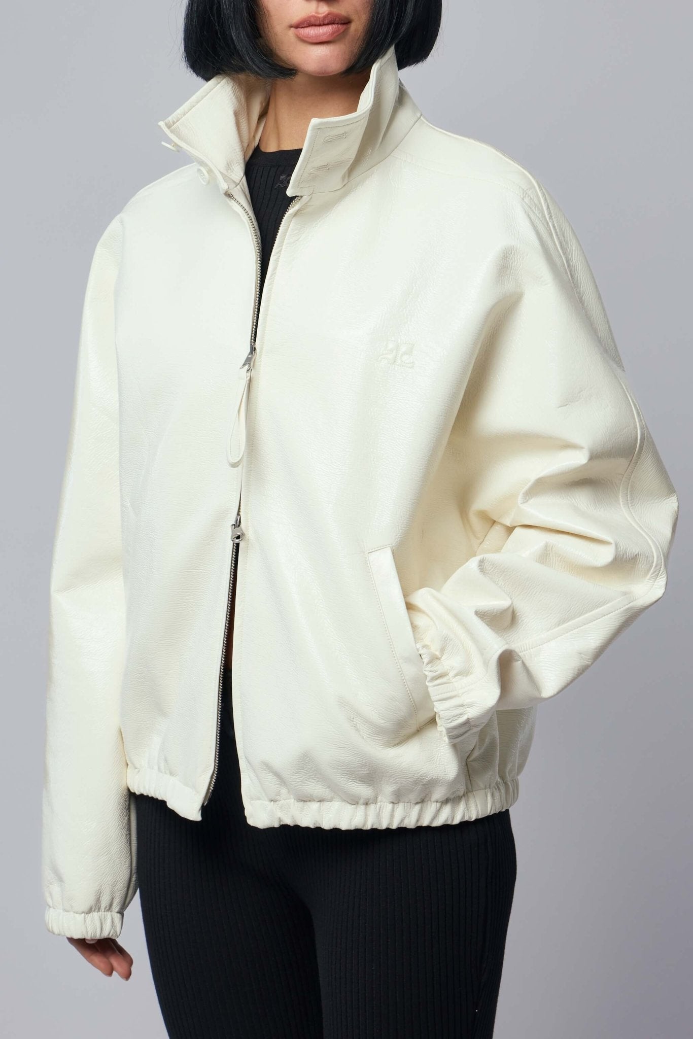 Courrèges - Bomber Jacket Vinyl Zipped - LABELS