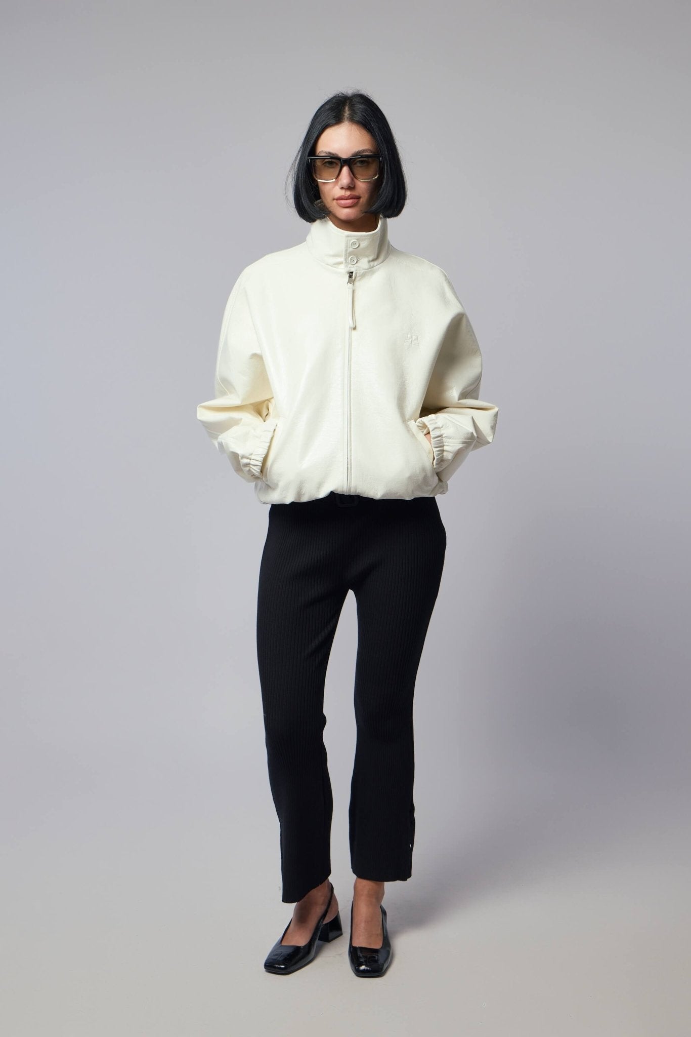 Courrèges - Bomber Jacket Vinyl Zipped - LABELS