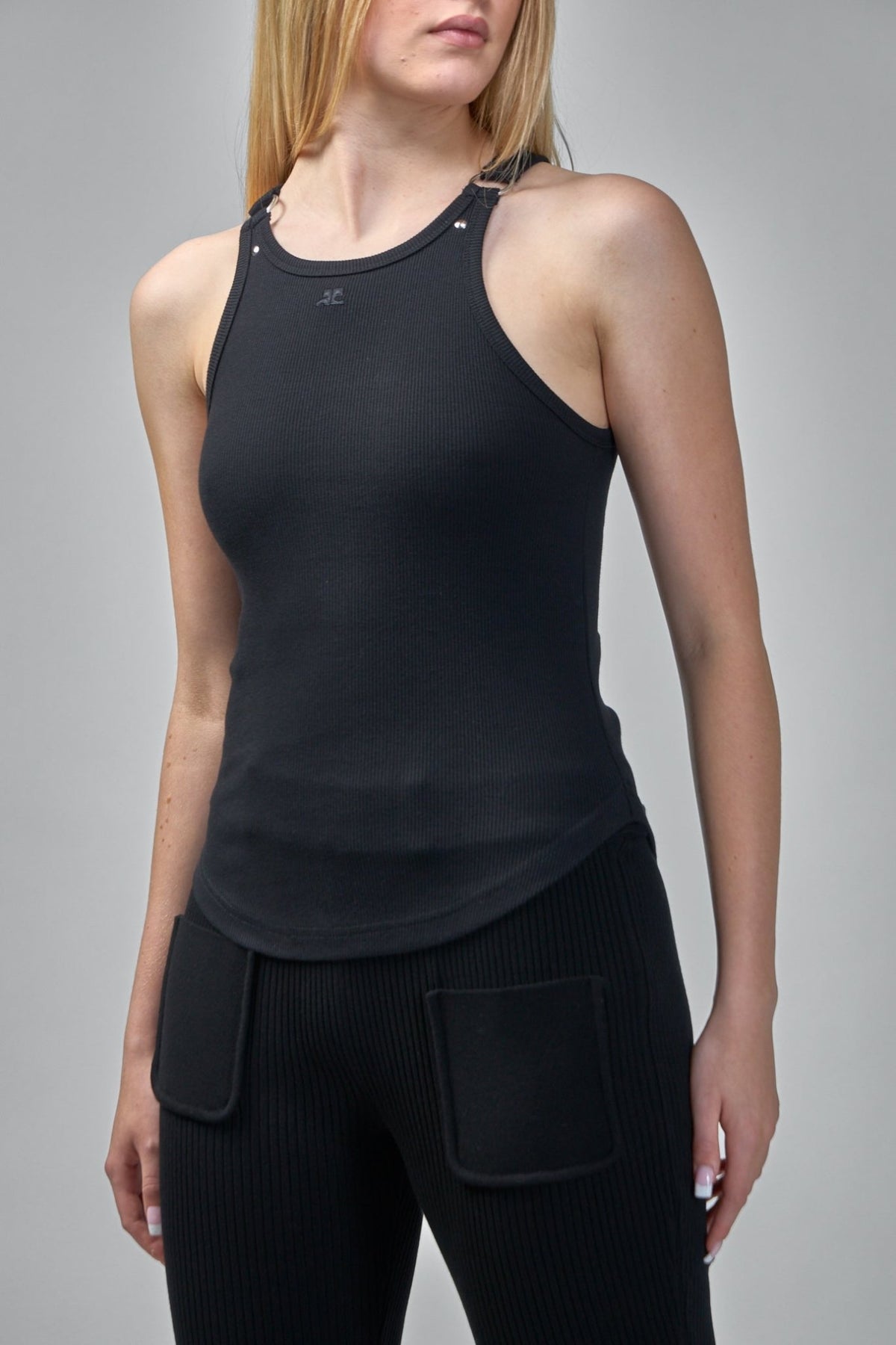 Courrèges - Buckle 90s Rib Tank Top - LABELS