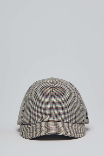 Houndstooth Short Cap