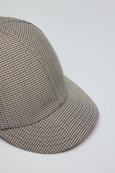 Houndstooth Short Cap