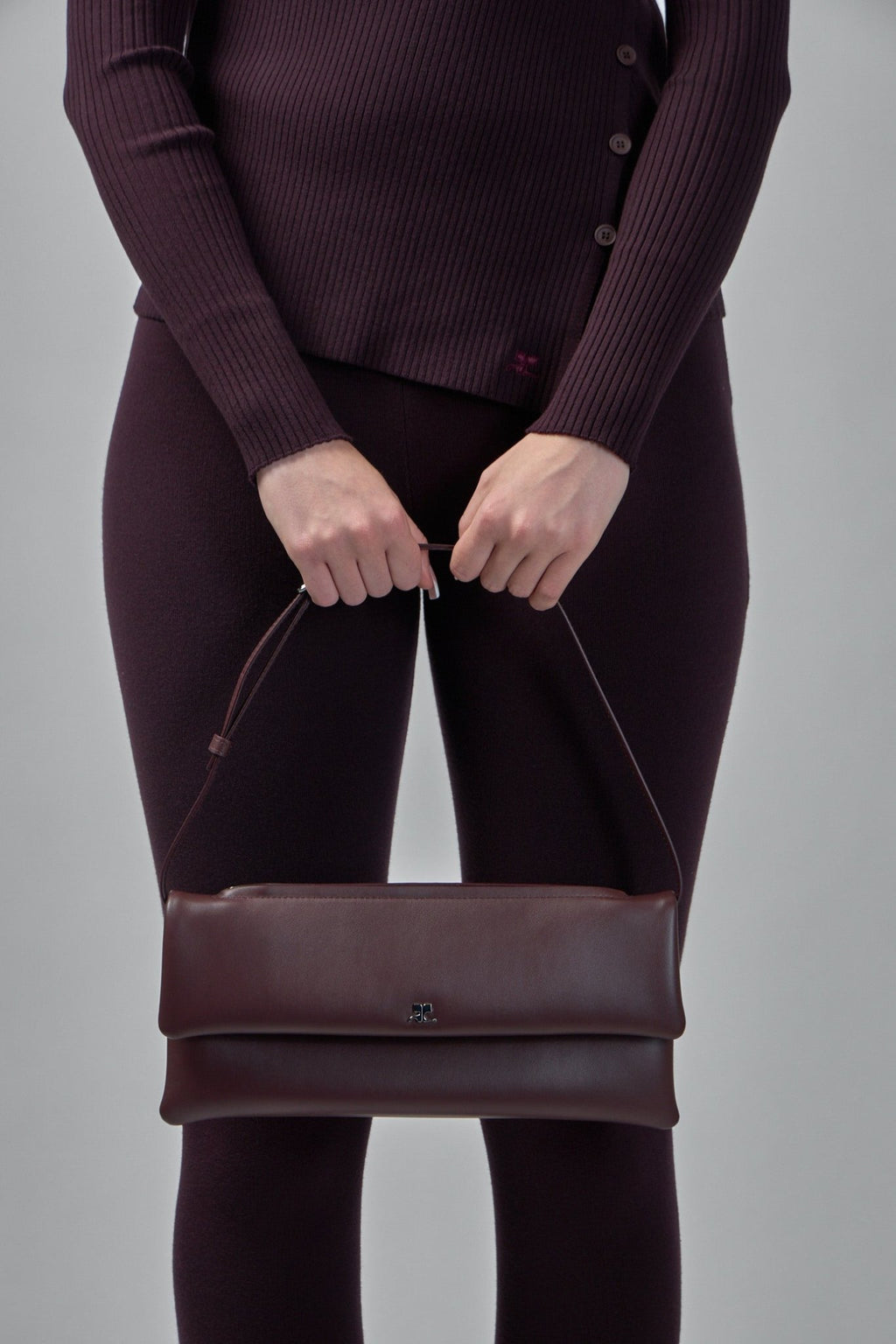 Courrèges - Cuff Leather Clutch - LABELS