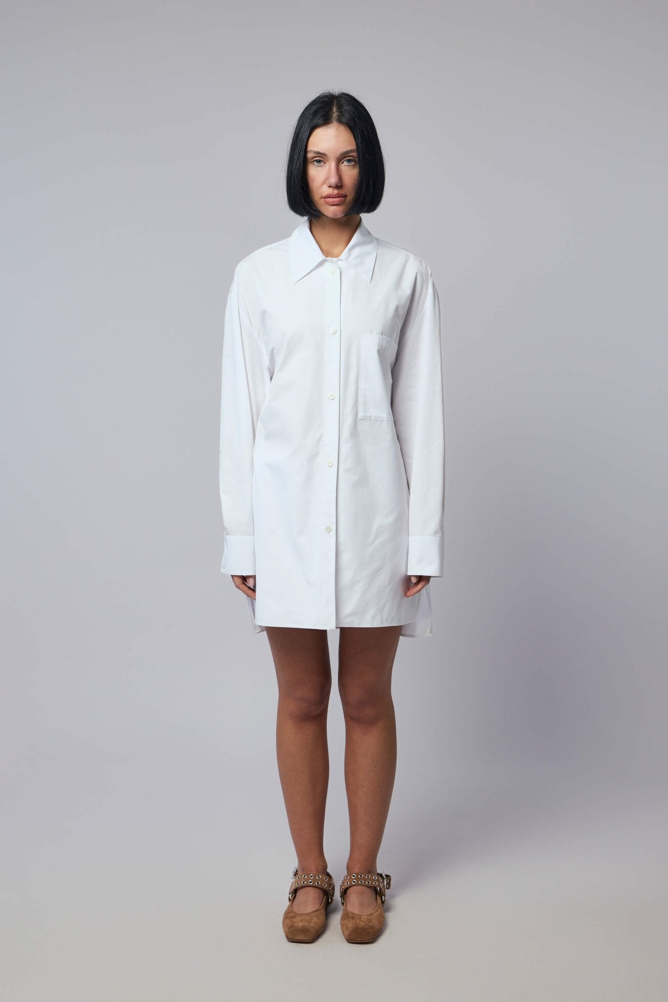 Cotton Shirt Dress