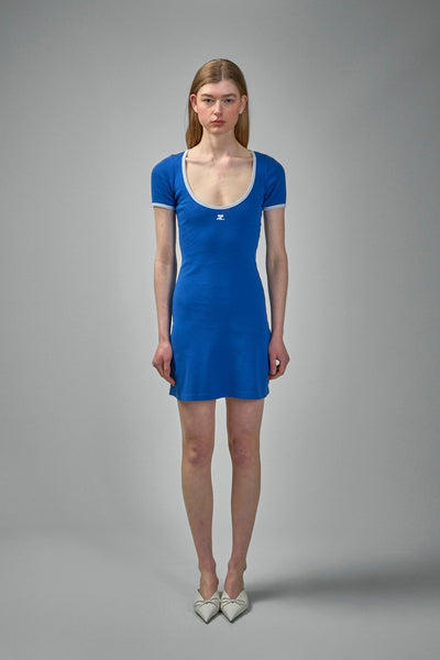 Holistic Contrast Mini Dress