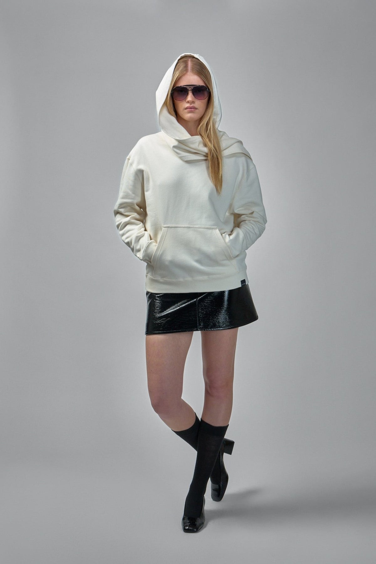 Courrèges - Hoodie and Scarf Embroidered - LABELS