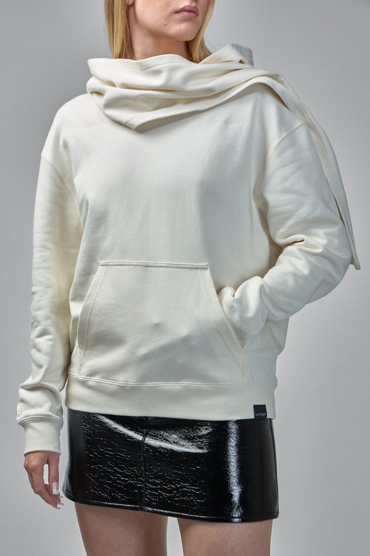 Courrèges - Hoodie and Scarf Embroidered - LABELS