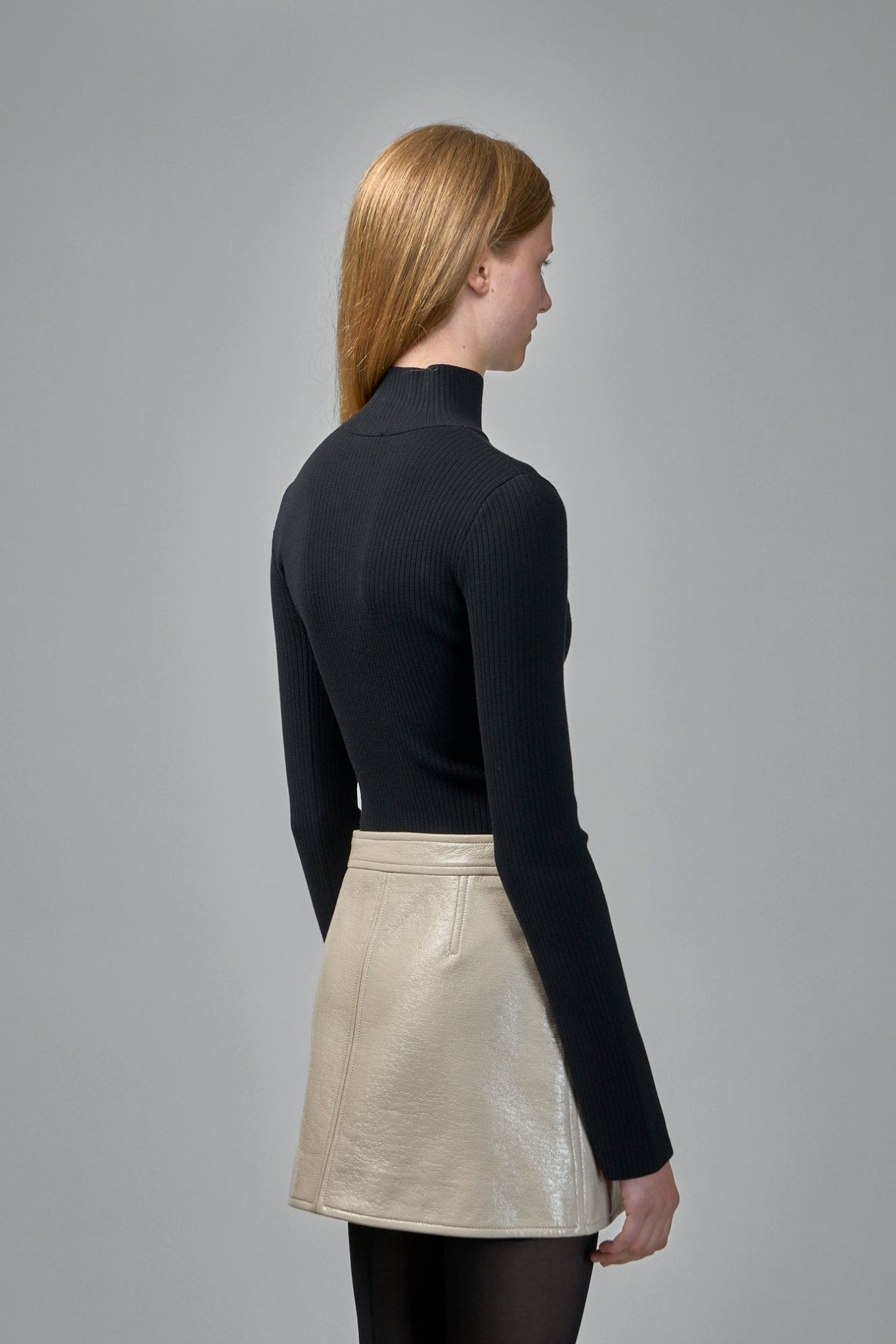 Courrèges - Mockneck Ribbed Bodysuit - LABELS