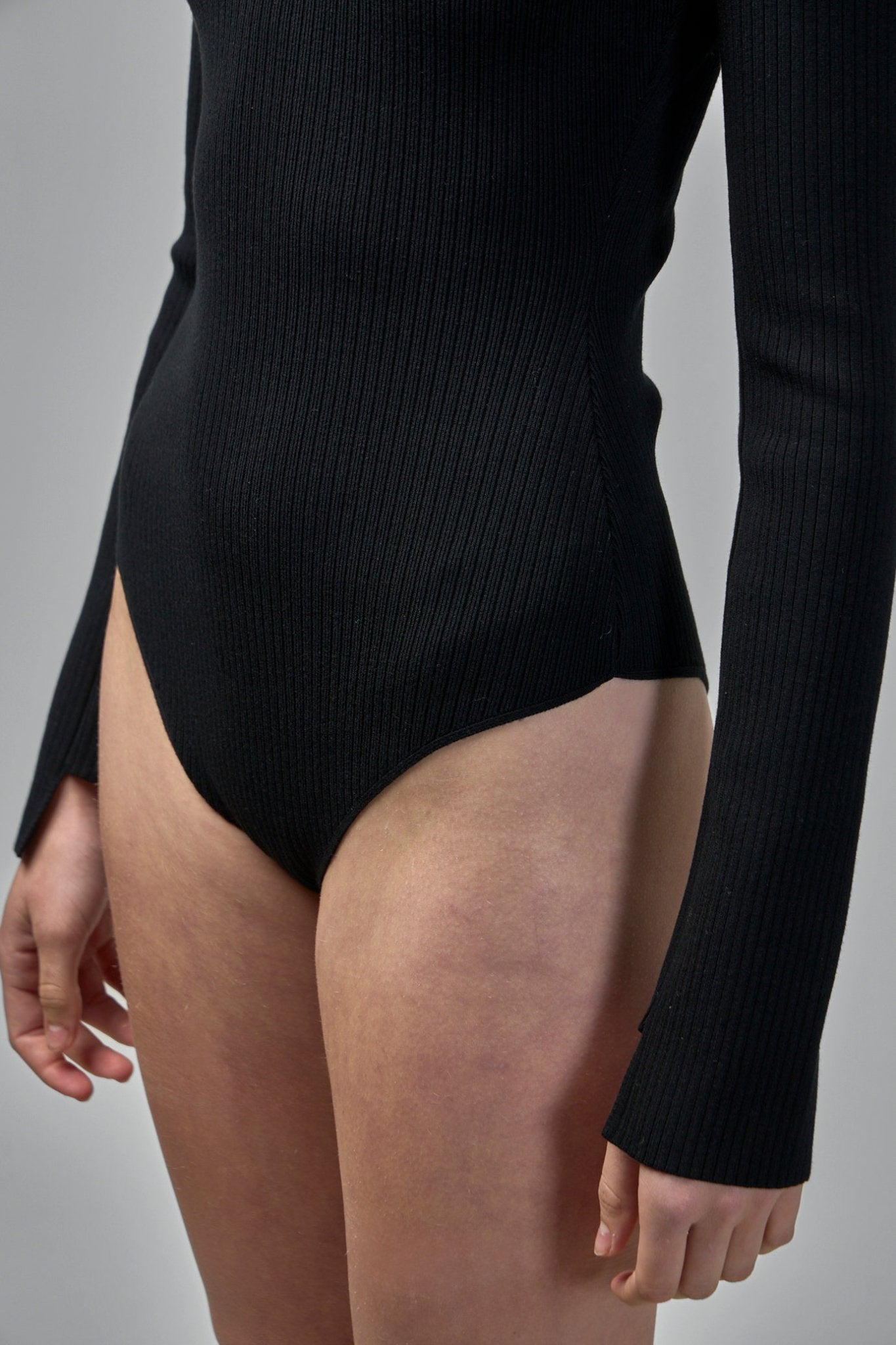 Courrèges - Mockneck Ribbed Bodysuit - LABELS