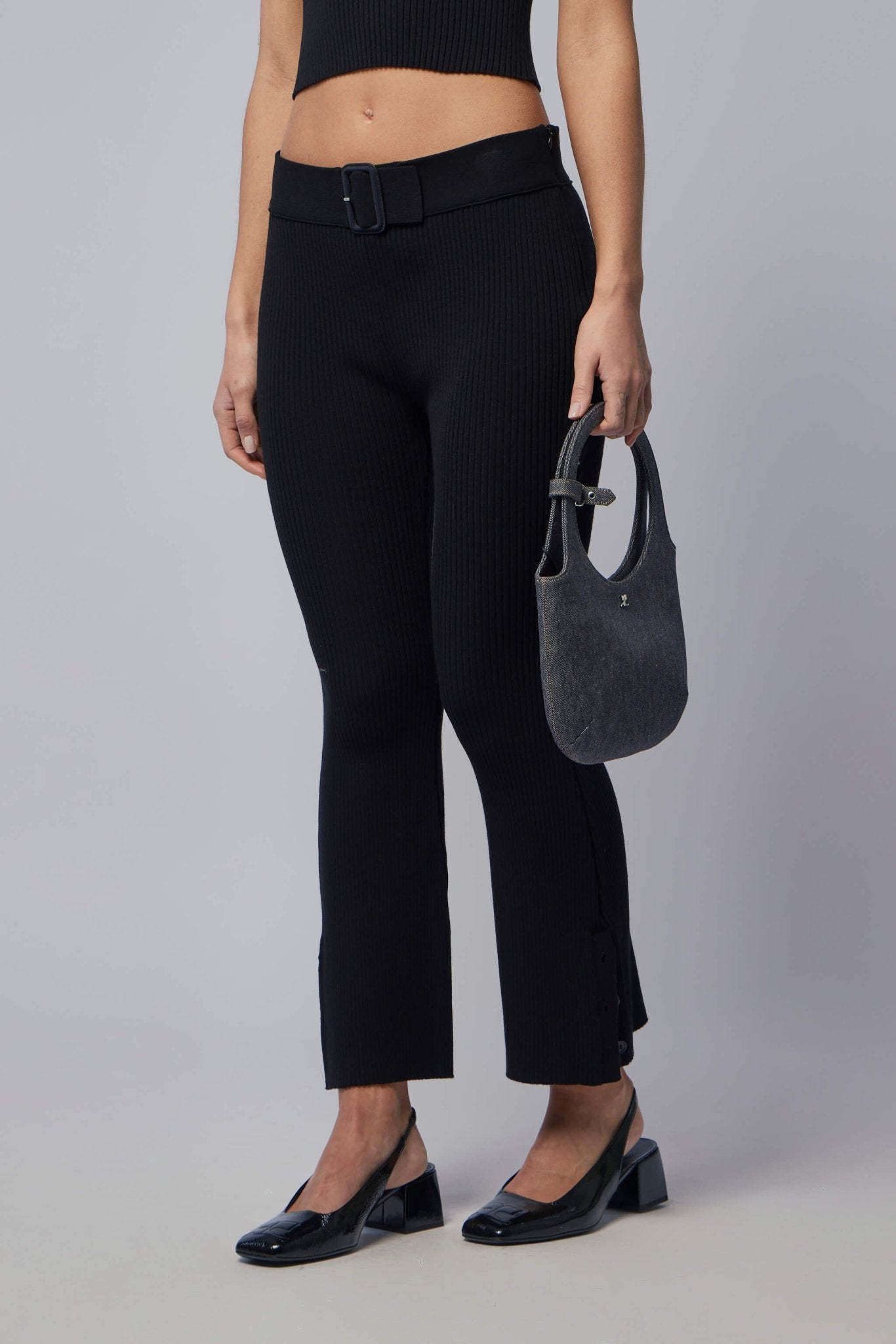 Courrèges - Pants Capri Rib Knit - LABELS