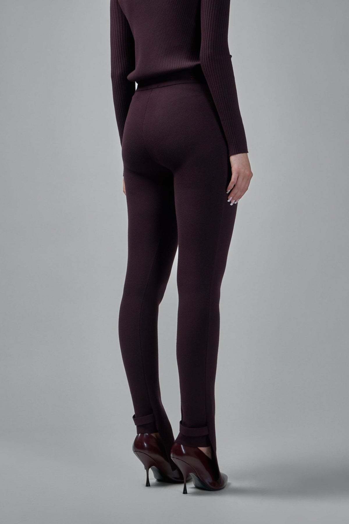 Side view showing slight flare and front hem slit detail