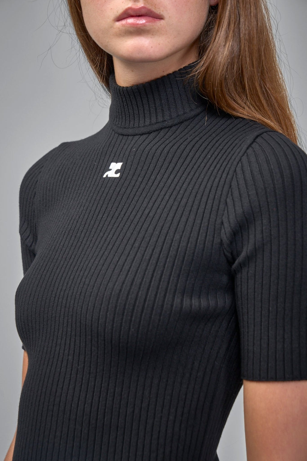 Courrèges - Reedition Rib Knit Mockneck Top - LABELS