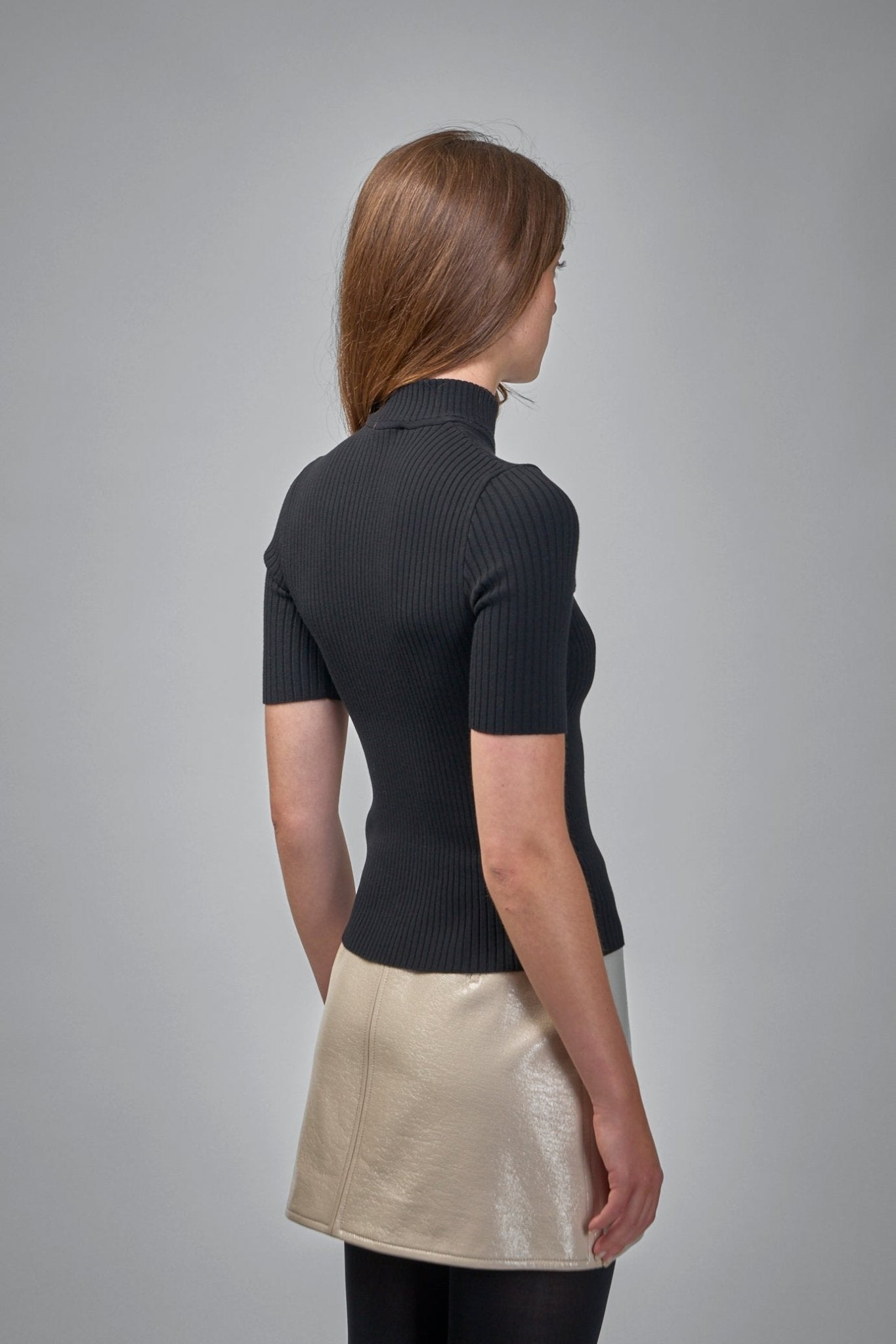 Courrèges Knitwear - Reedition Rib Knit Mockneck Top – LABELS