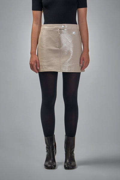 Reedition Vinyl Mini Skirt