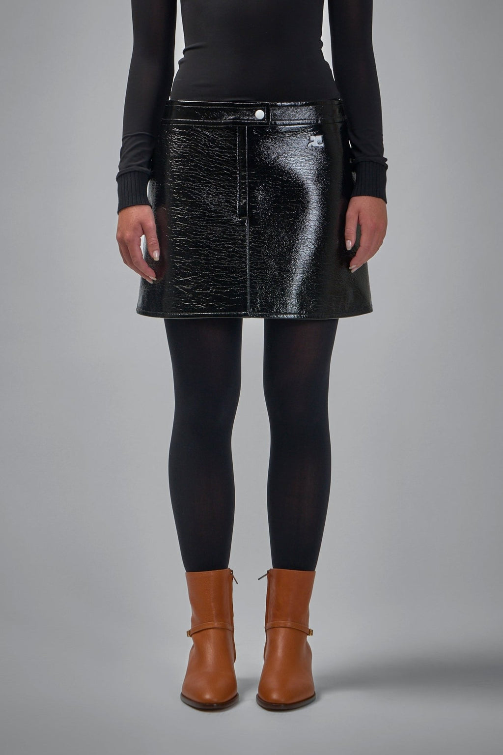 Courrèges - Reedition Vinyl Mini Skirt - LABELS