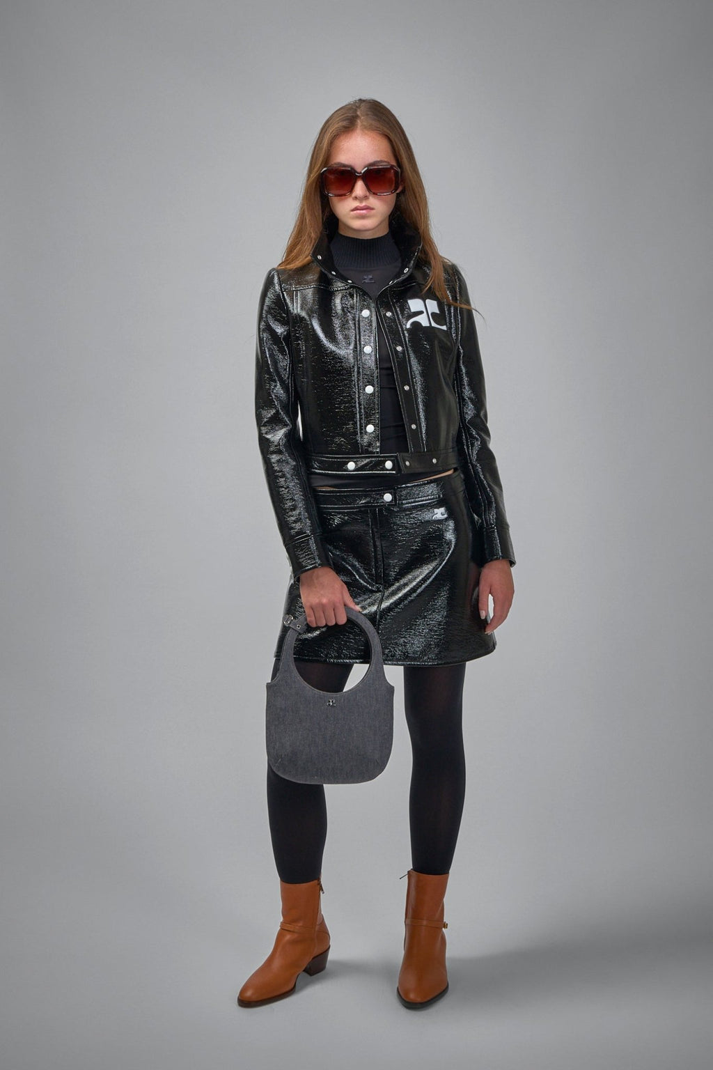 Courrèges - Reedition Vinyl Mini Skirt - LABELS