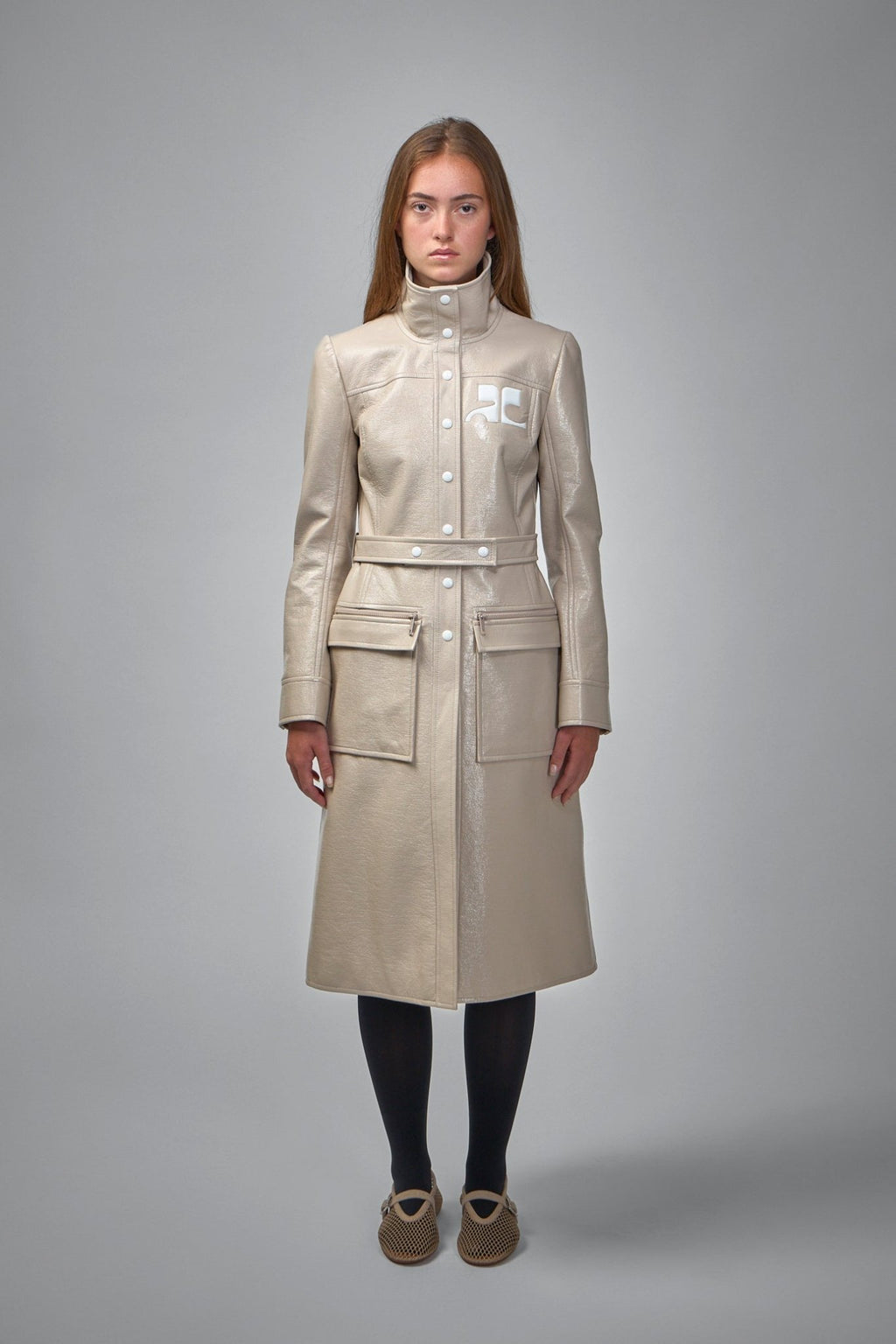 Courrèges - Reedition Vinyl Trench Coat - LABELS