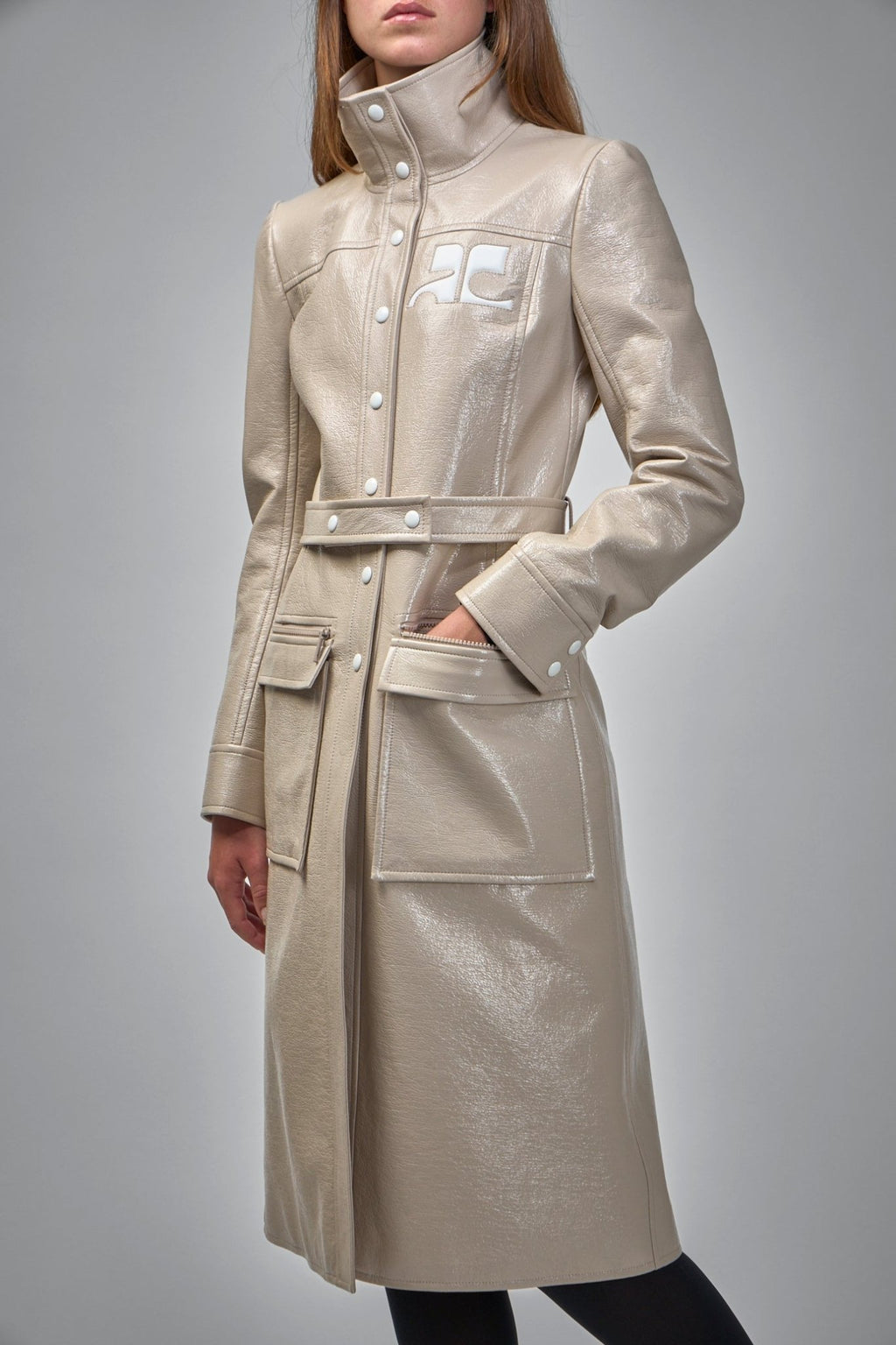 Courrèges - Reedition Vinyl Trench Coat - LABELS