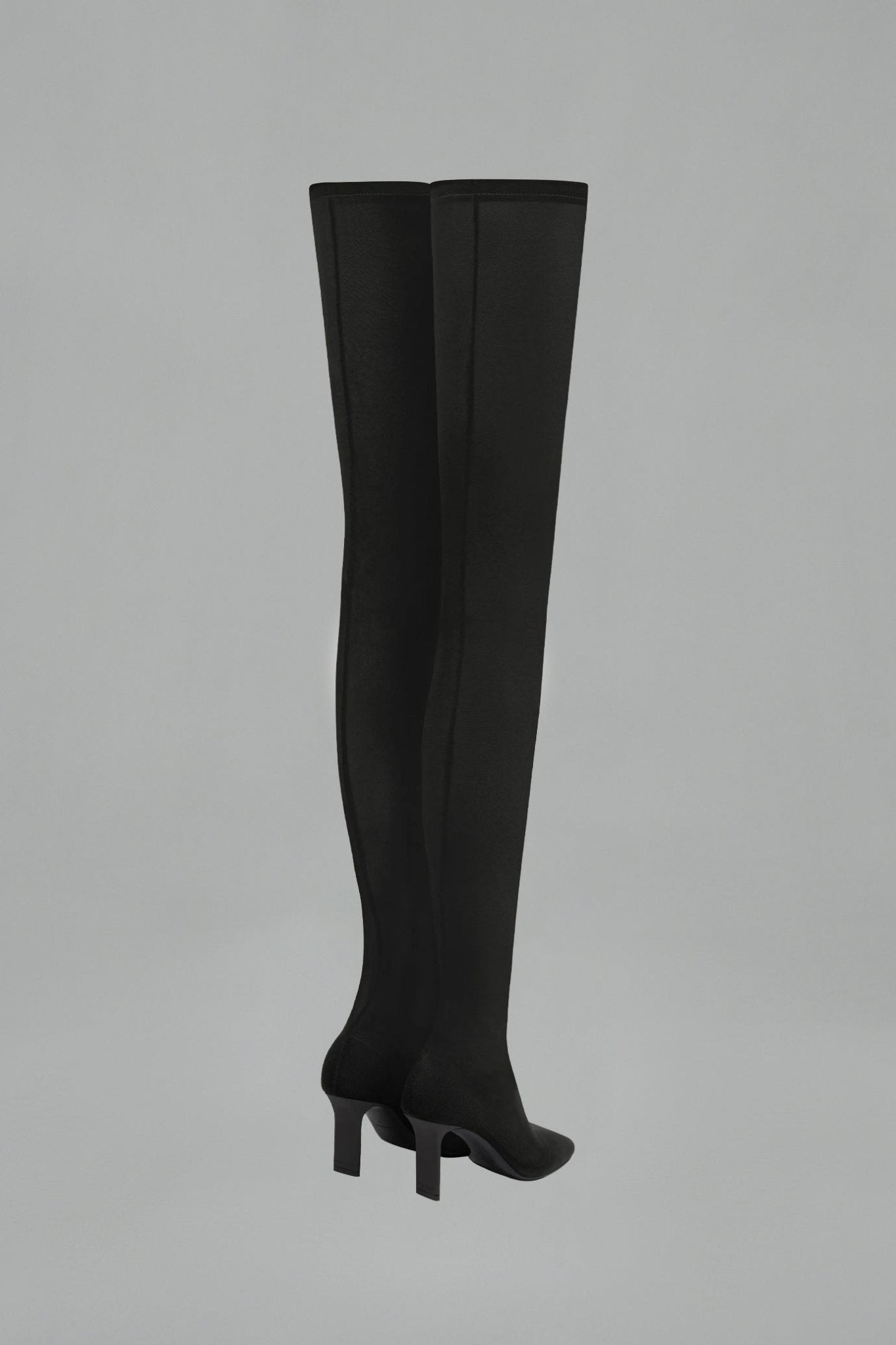 Courrges Boots - Square Toe Mesh Thigh High LABELS Courrges Boots - Square Toe Mesh Thigh High LABELS