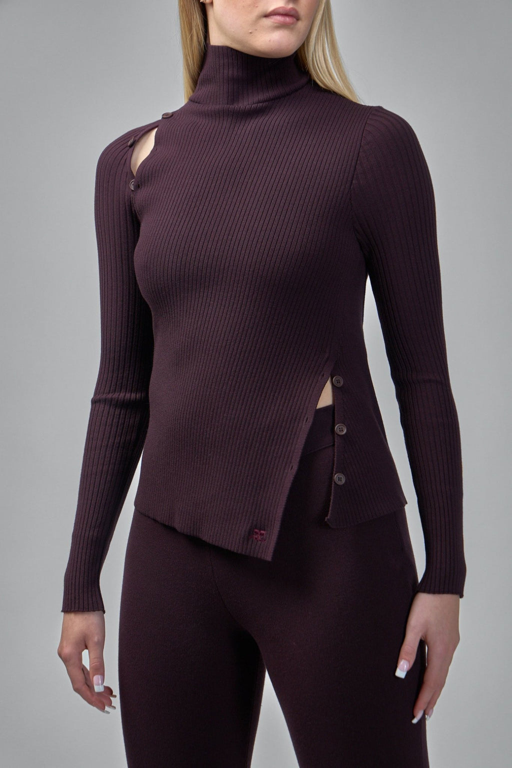 Courrèges - Sweater Oblique Buttoned - LABELS