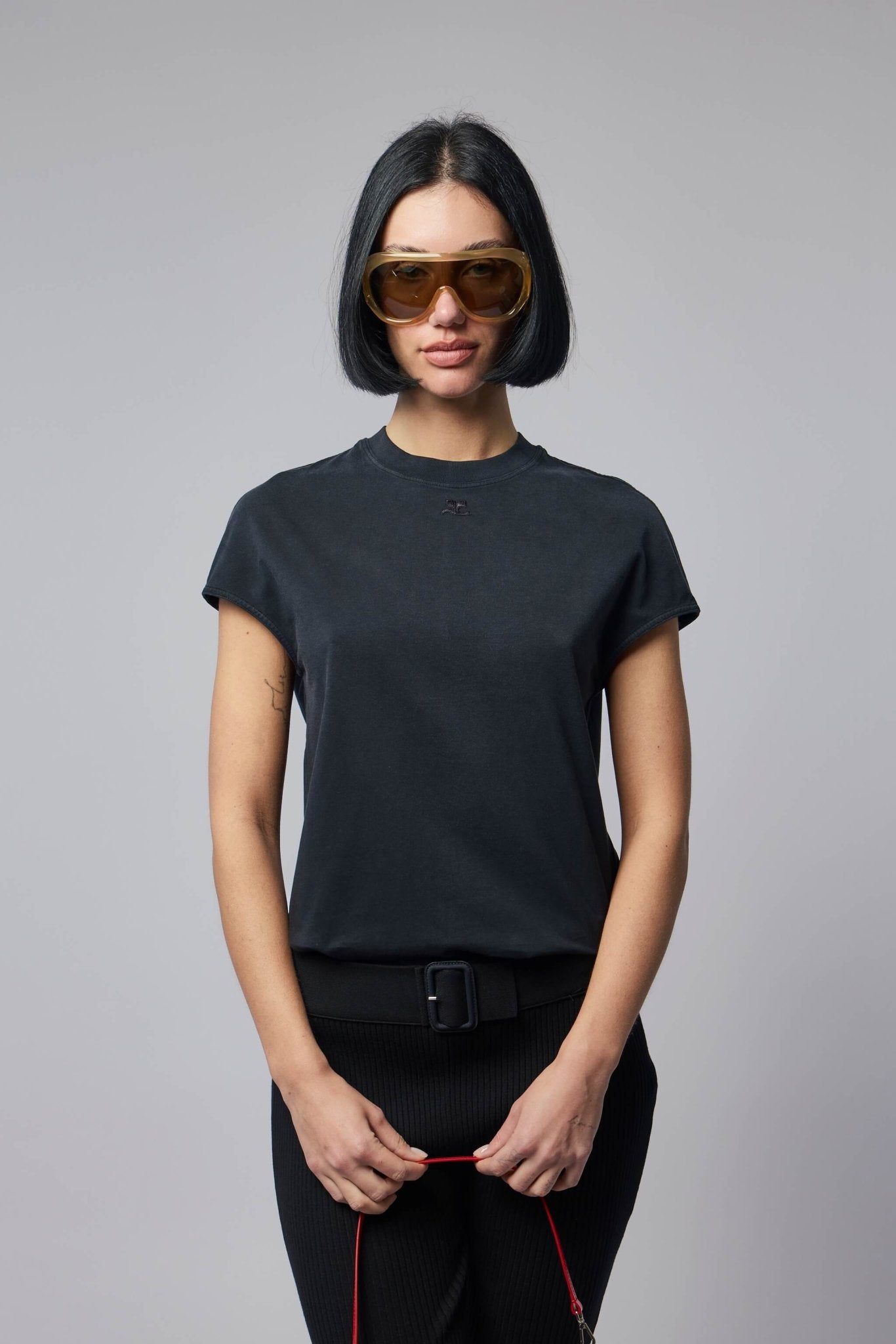 Courrèges T-Shirts - Solarized Oversized Cotton Tee – LABELS
