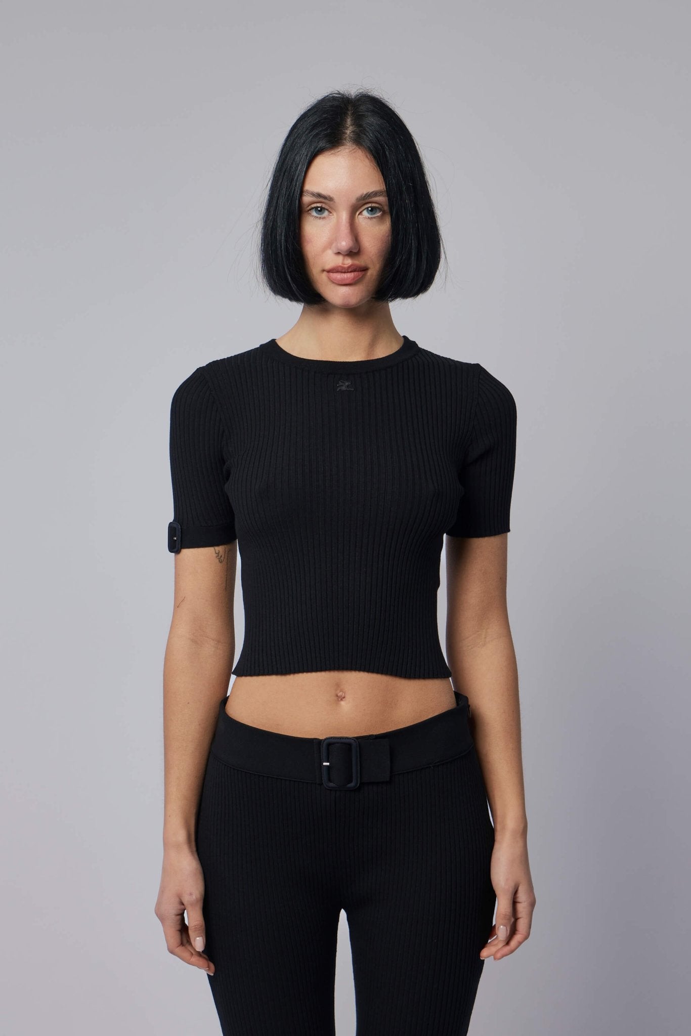 Courrèges Knitwear - Reedition Rib Knit Mockneck Top – LABELS