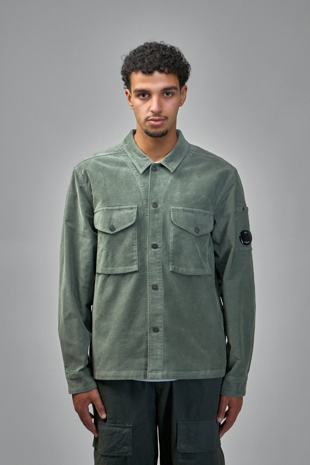 C.P. Company - Corduroy Lens Button Overshirt - LABELS