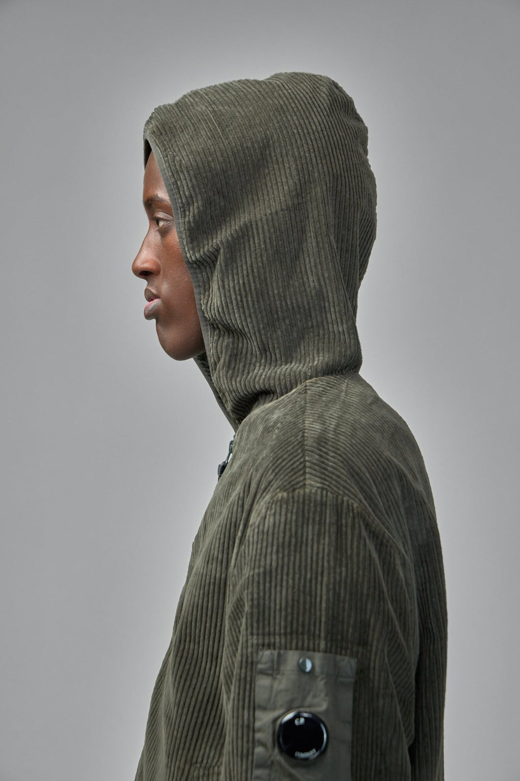 C.P. Company - Corduroy Lens Zip Hoodie - LABELS
