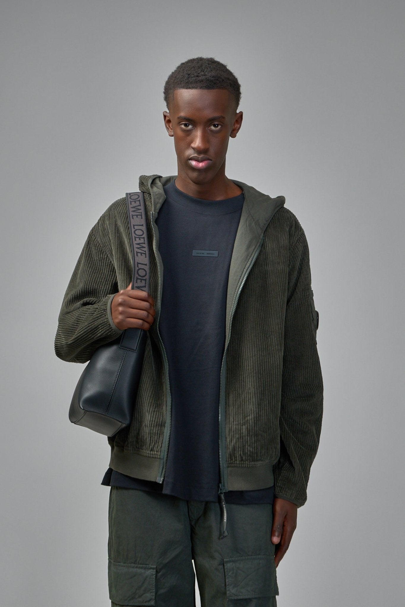 C.P. Company - Corduroy Lens Zip Hoodie - LABELS