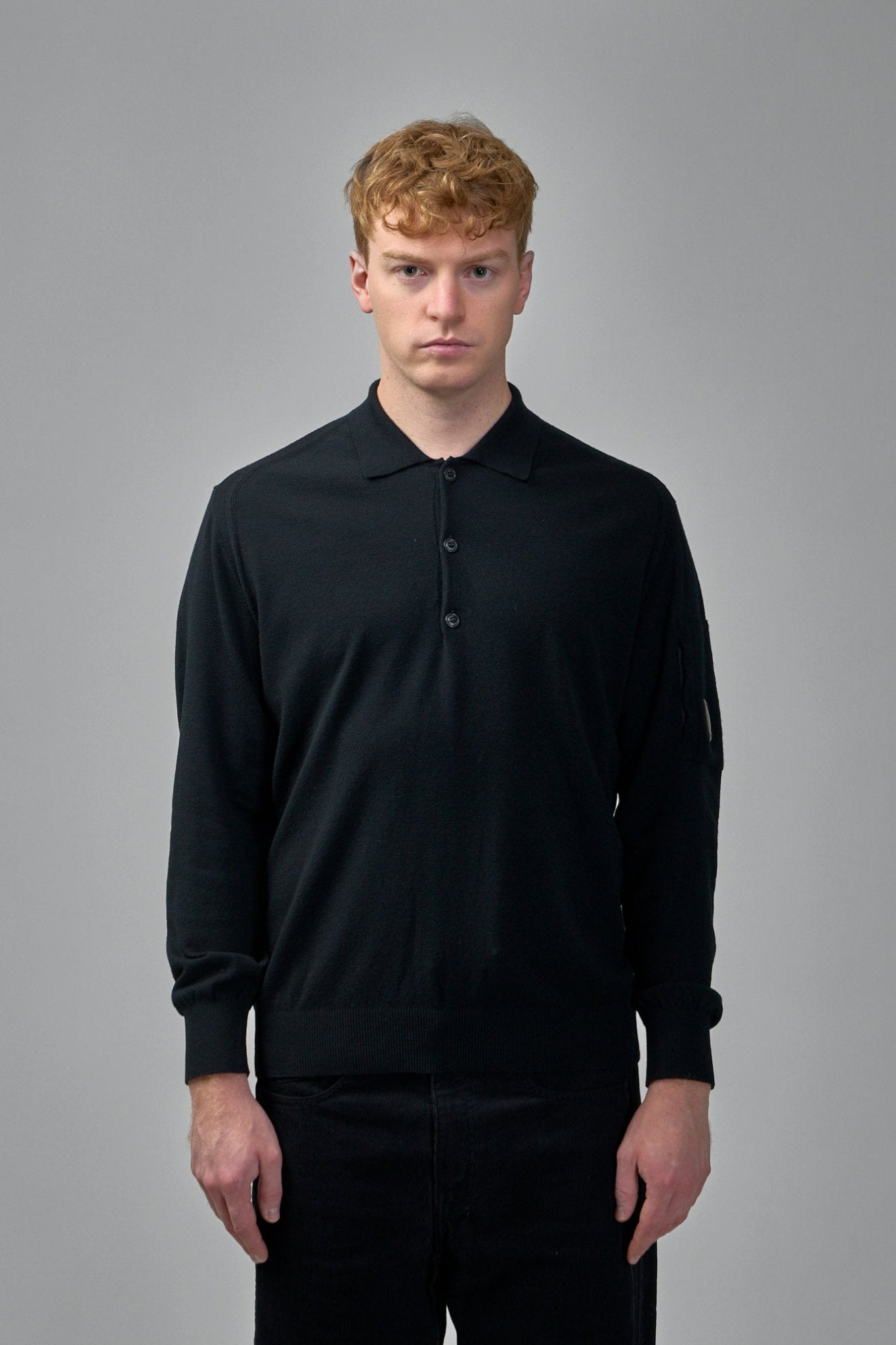 C.P. Company - Extrafine Merino Wool Polo Sweater - LABELS