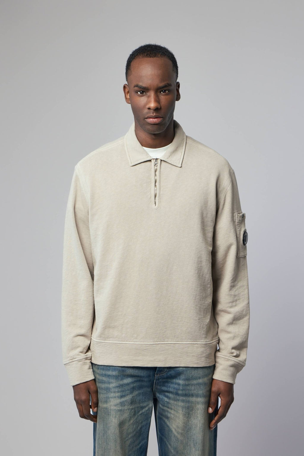 C.P. Company - Polo Collar Sweatshirt - LABELS