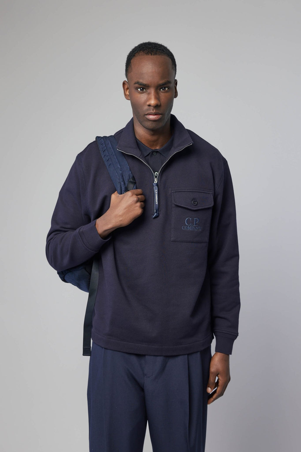C.P. Company - Polo Collar Sweatshirt - LABELS
