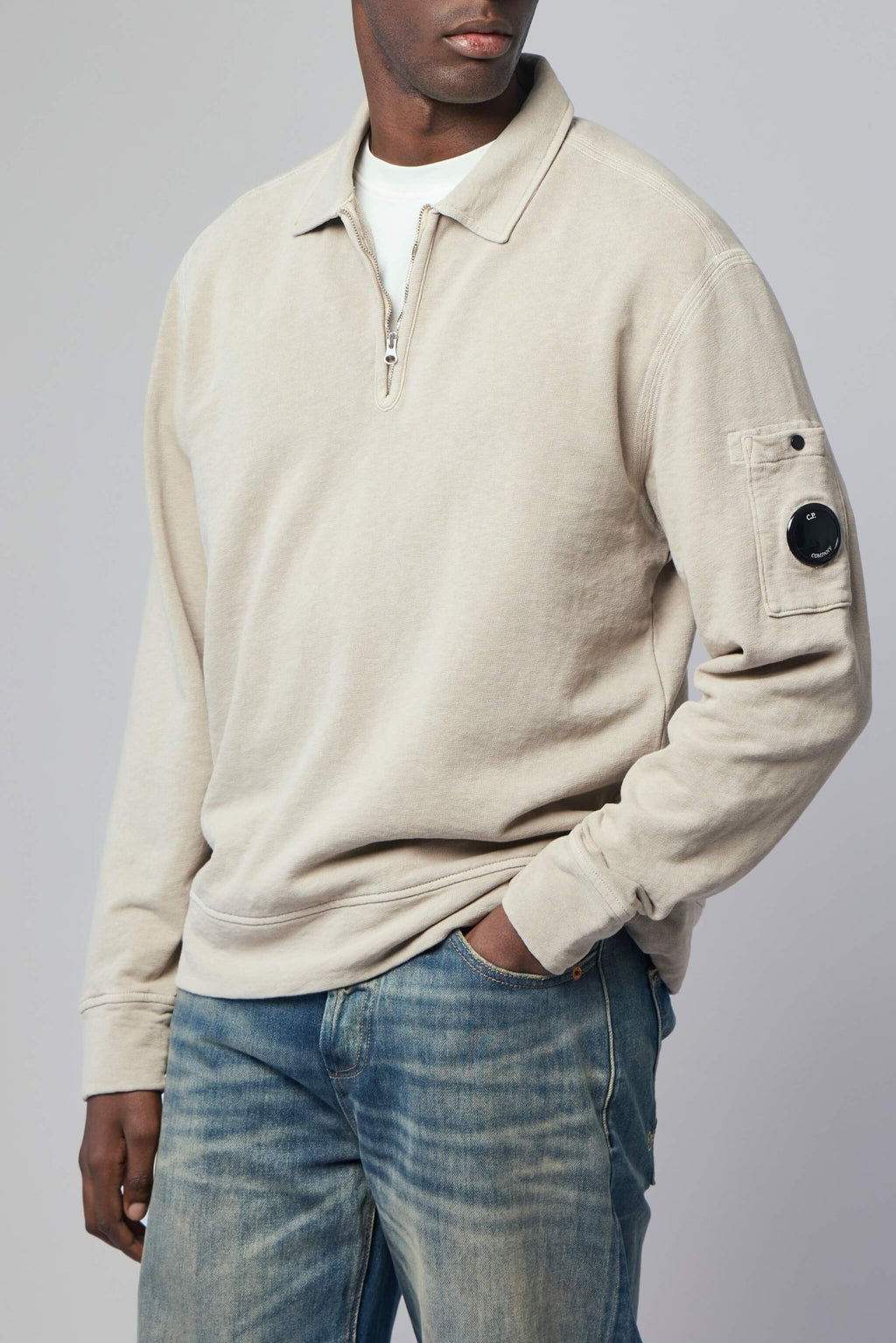 C.P. Company - Polo Collar Sweatshirt - LABELS