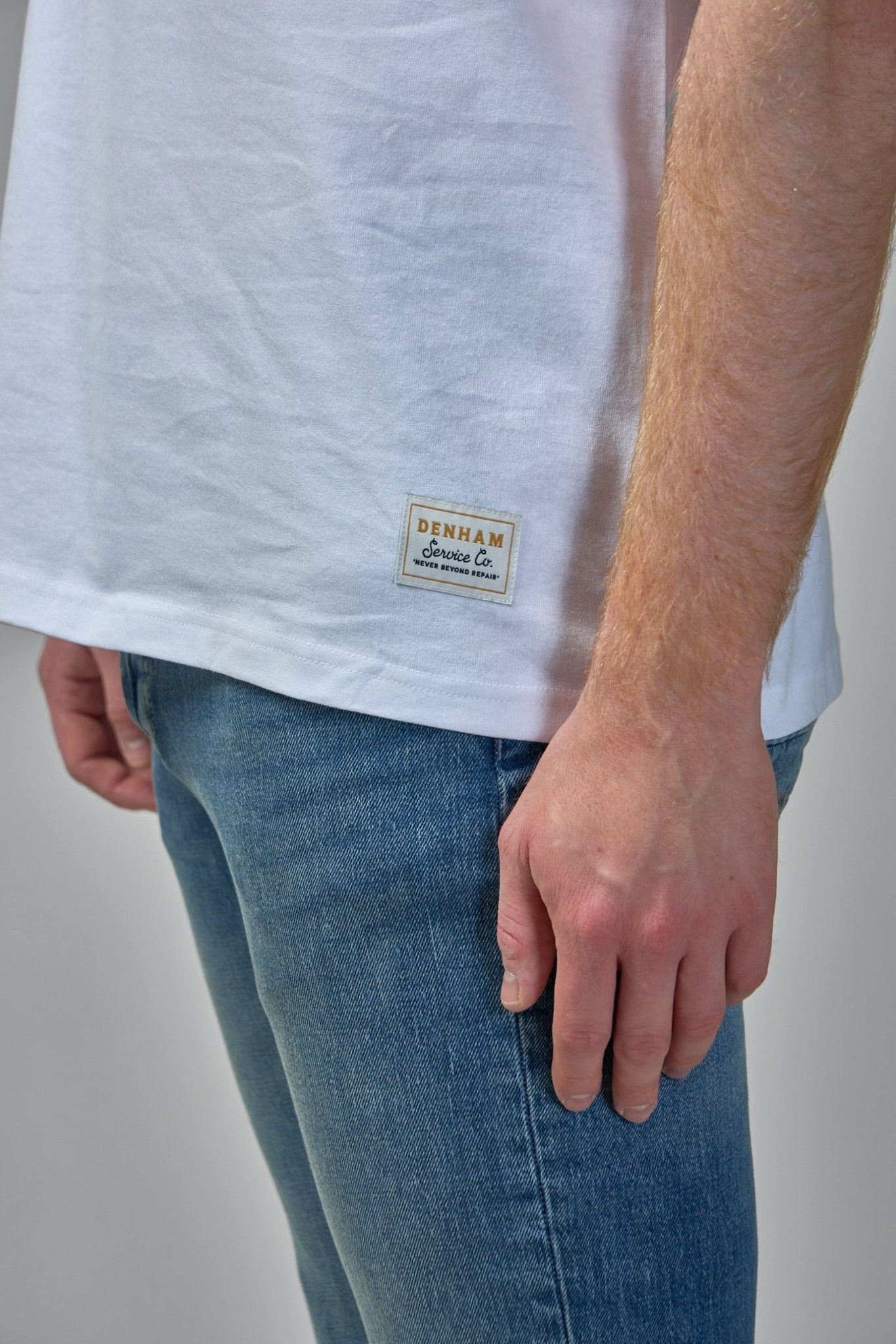 Denham - Cupid Tee HCJ White - Relaxed Fit - LABELS