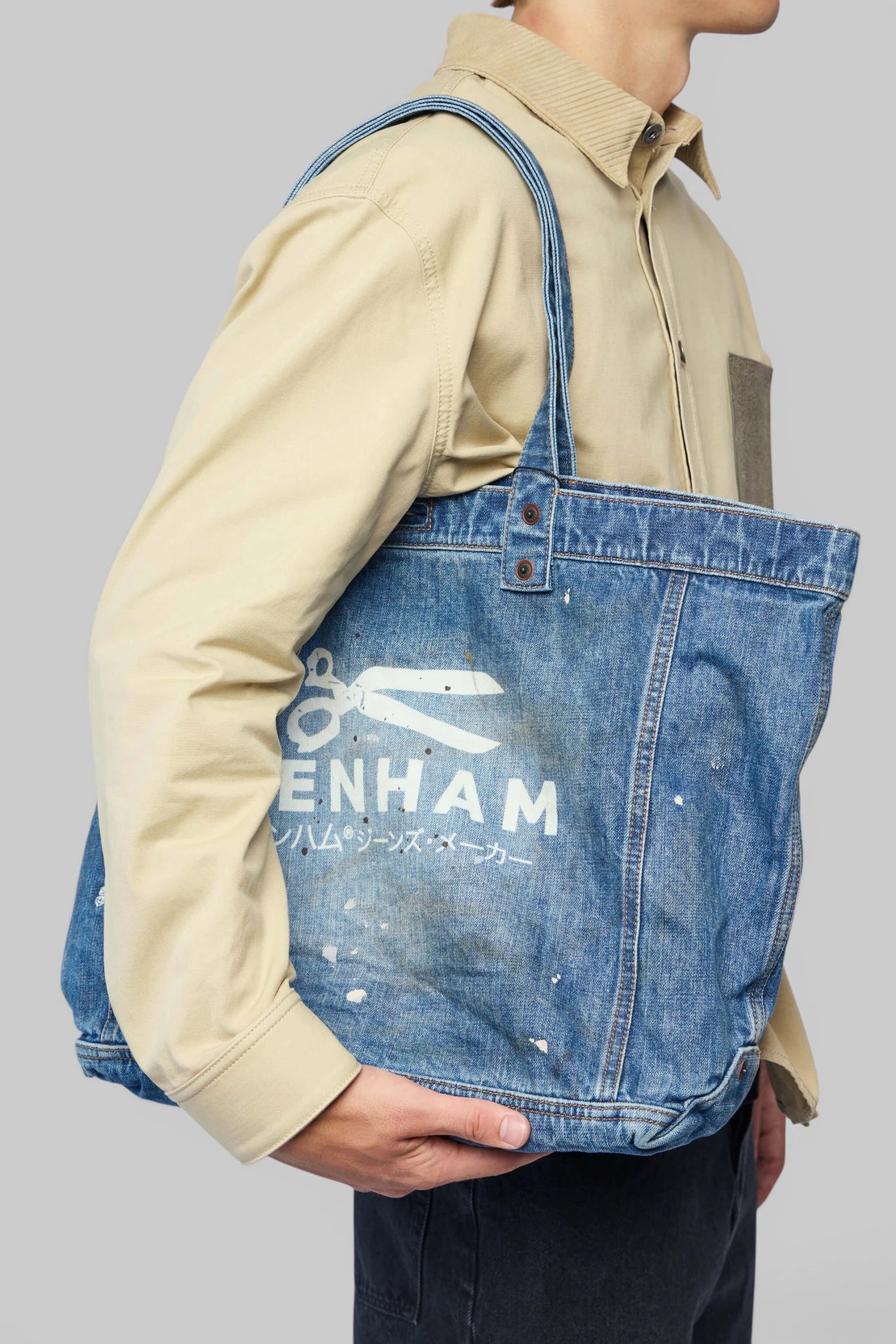 Denham - D07 Denim Tote Washed - LABELS