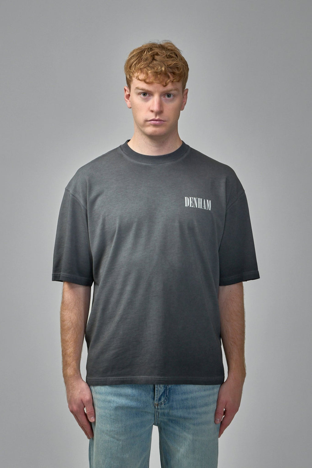 Denham - Denham Flare Tee Black - Relaxed Fit - LABELS