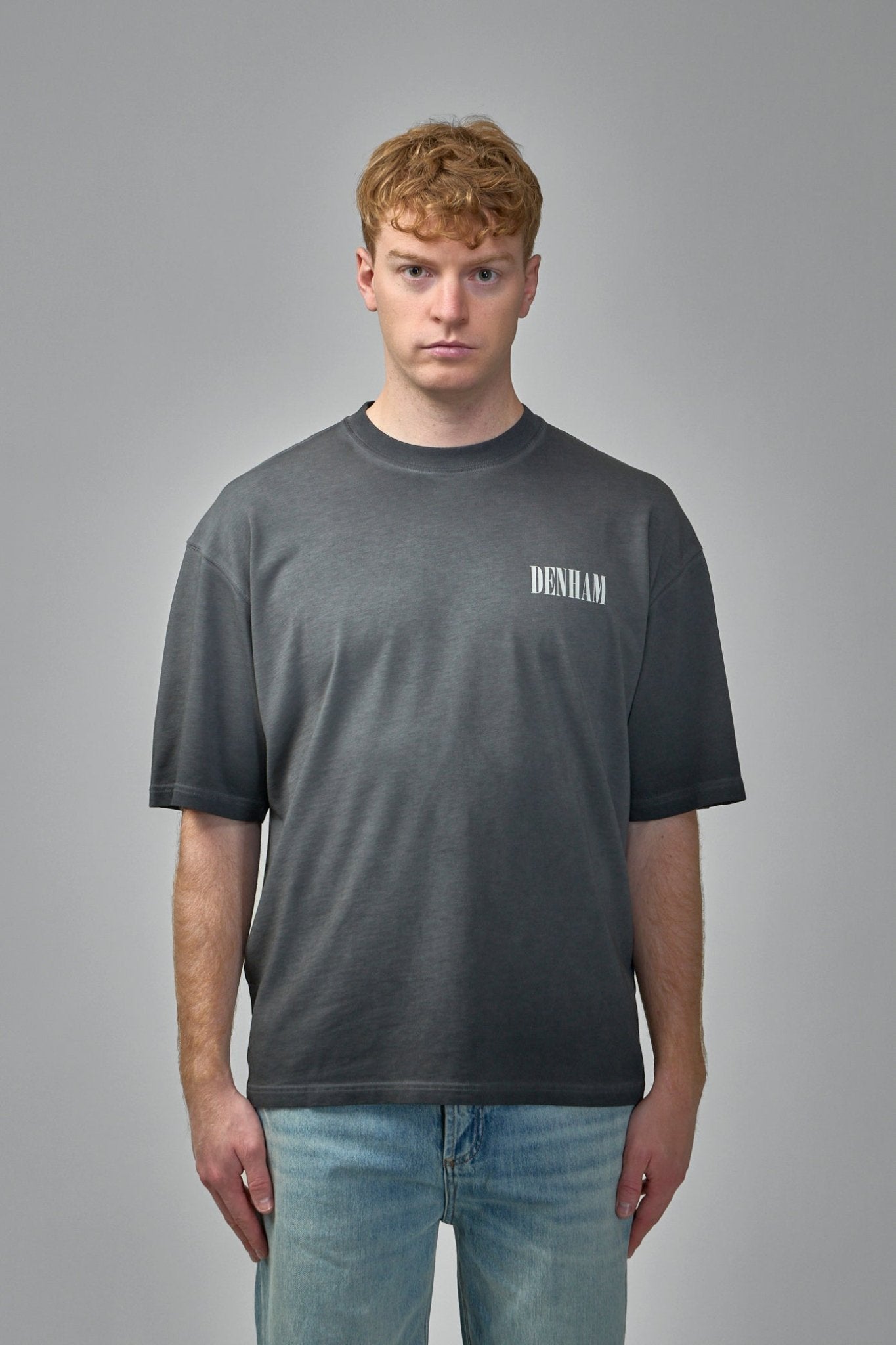 Denham - Denham Flare Tee Black - Relaxed Fit - LABELS