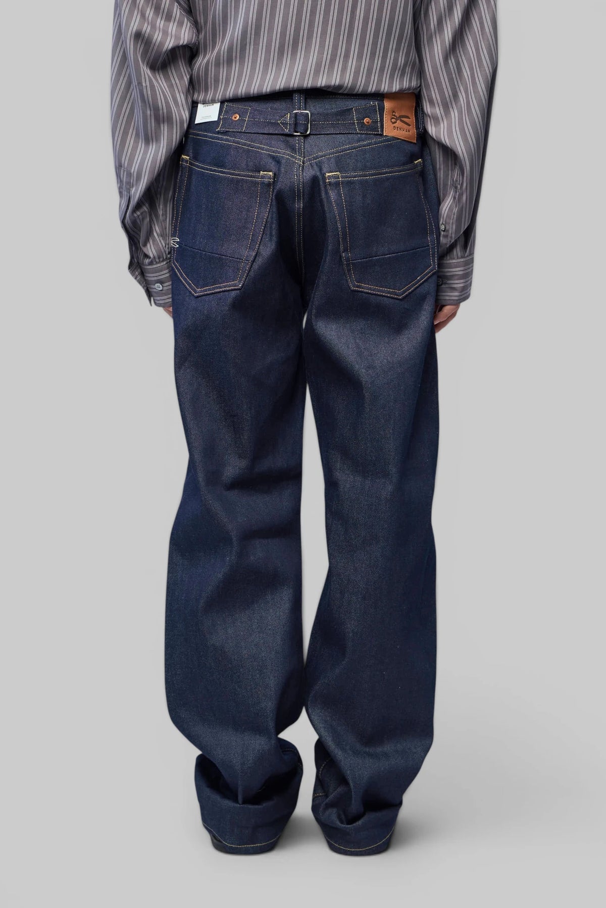 Denham Straight Jeans styled with casual footwear