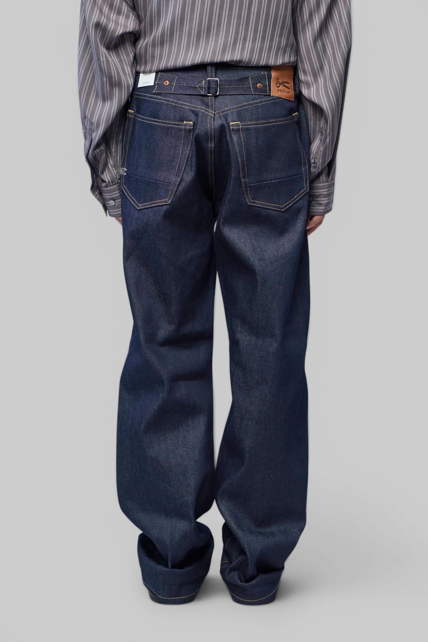Denham Straight Jeans styled with casual footwear