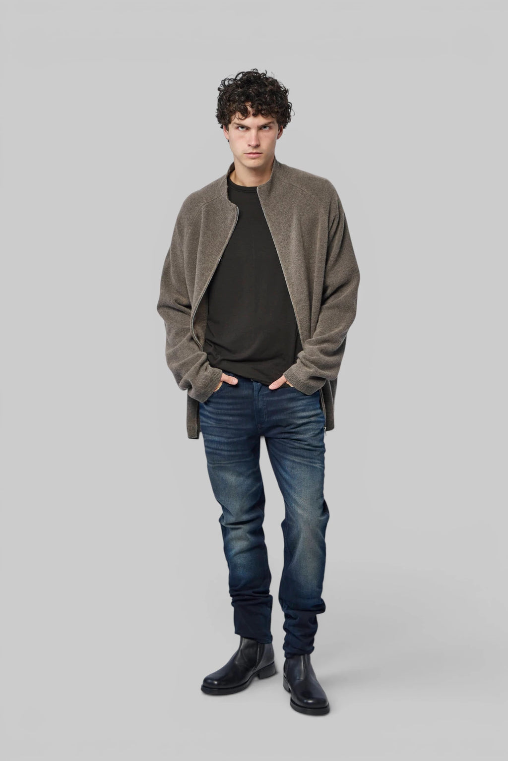 Denham Razor Cody straight jeans back view showing five-pocket design