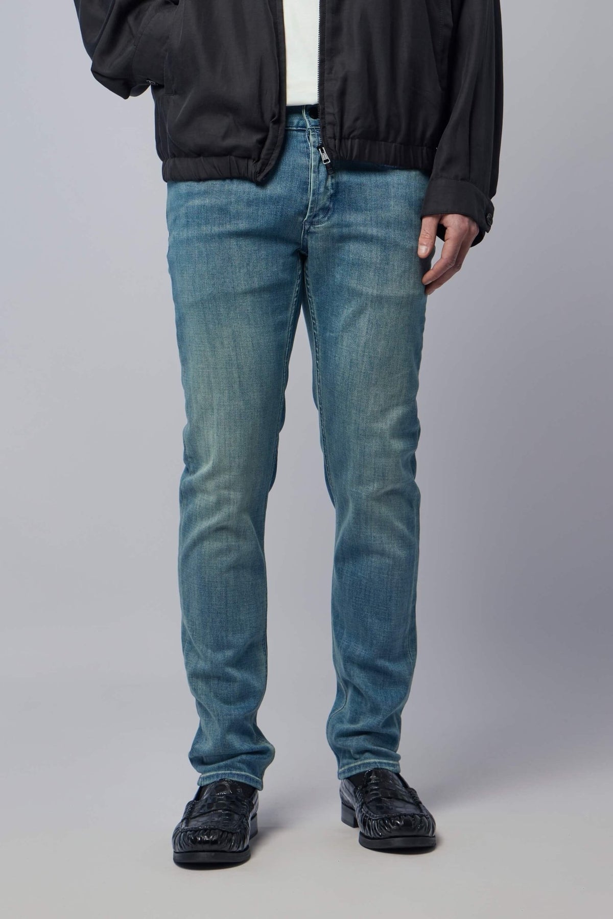 Razor Slim Fit Jeans - 30/32 DENHAM KINETIC RLJI W32 L32 WIDE TAPERED