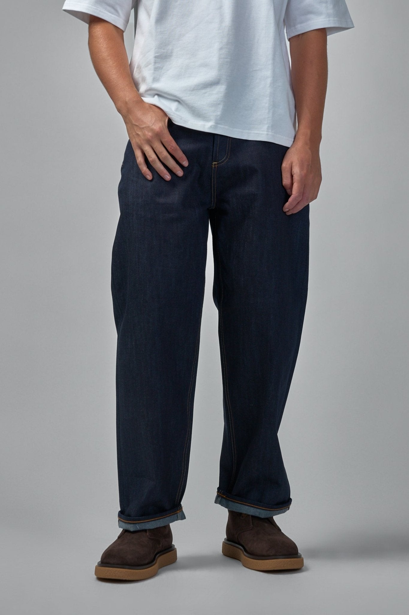 Denham - Sasuke West Birgi Dark Indigo - Wide Fit - LABELS