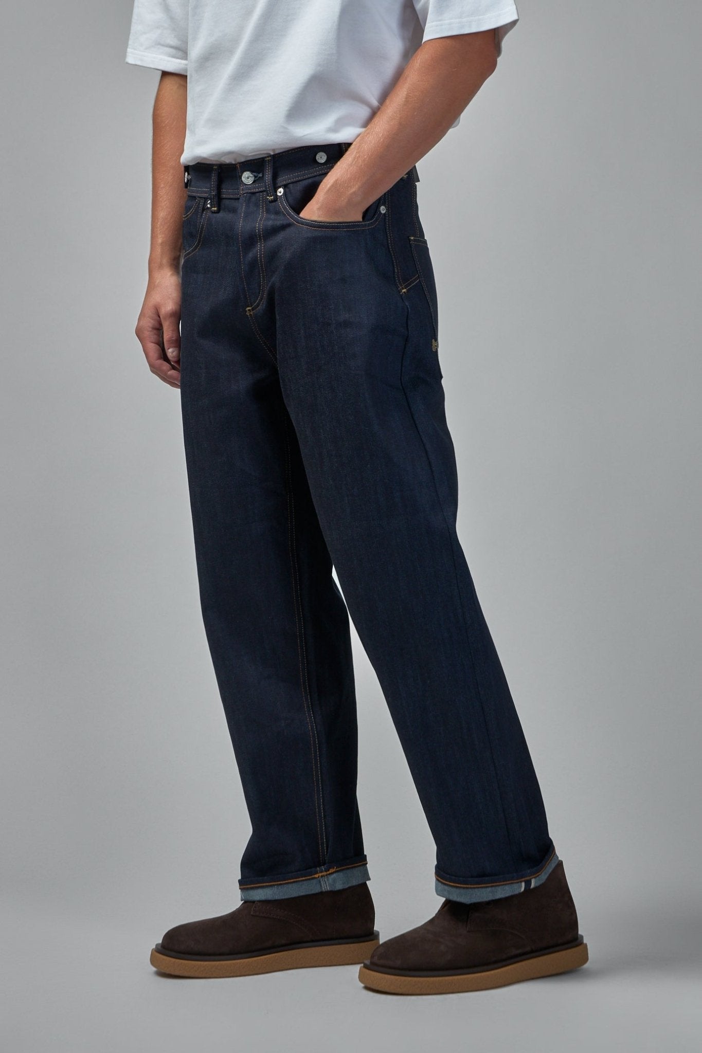 Denham - Sasuke West Birgi Dark Indigo - Wide Fit - LABELS