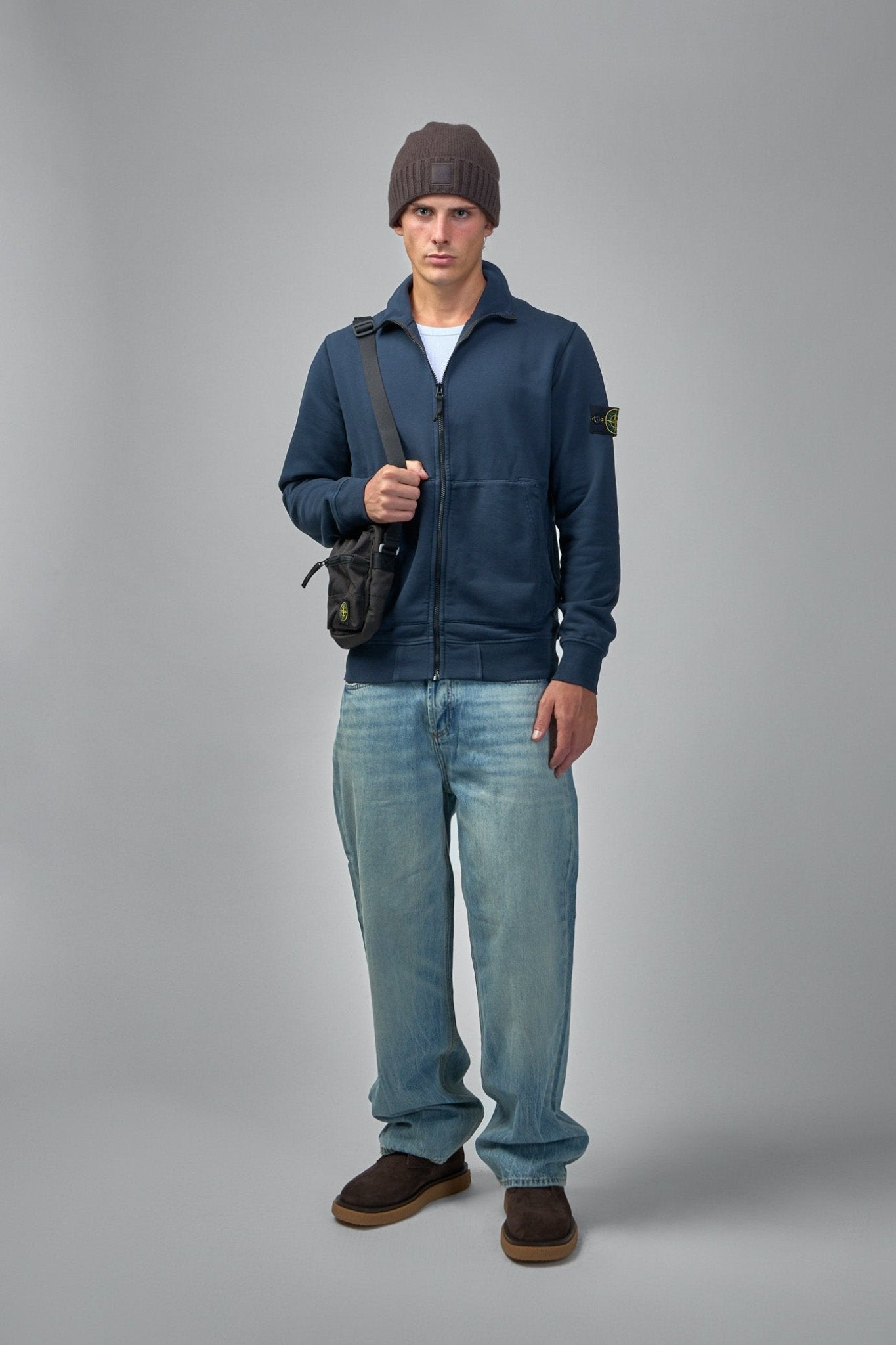 Denham - Sasuke West Mid Blue - Wide Fit - LABELS