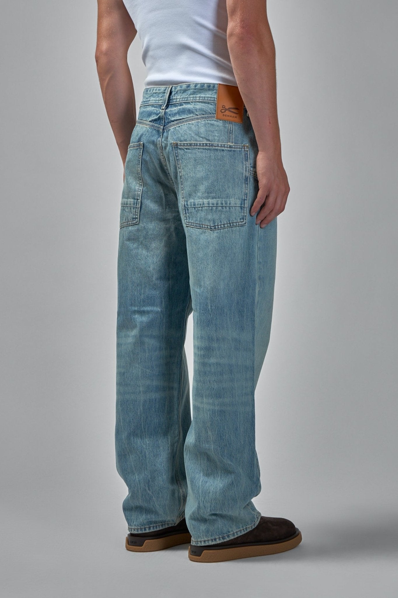 Denham - Sasuke West Mid Blue - Wide Fit - LABELS