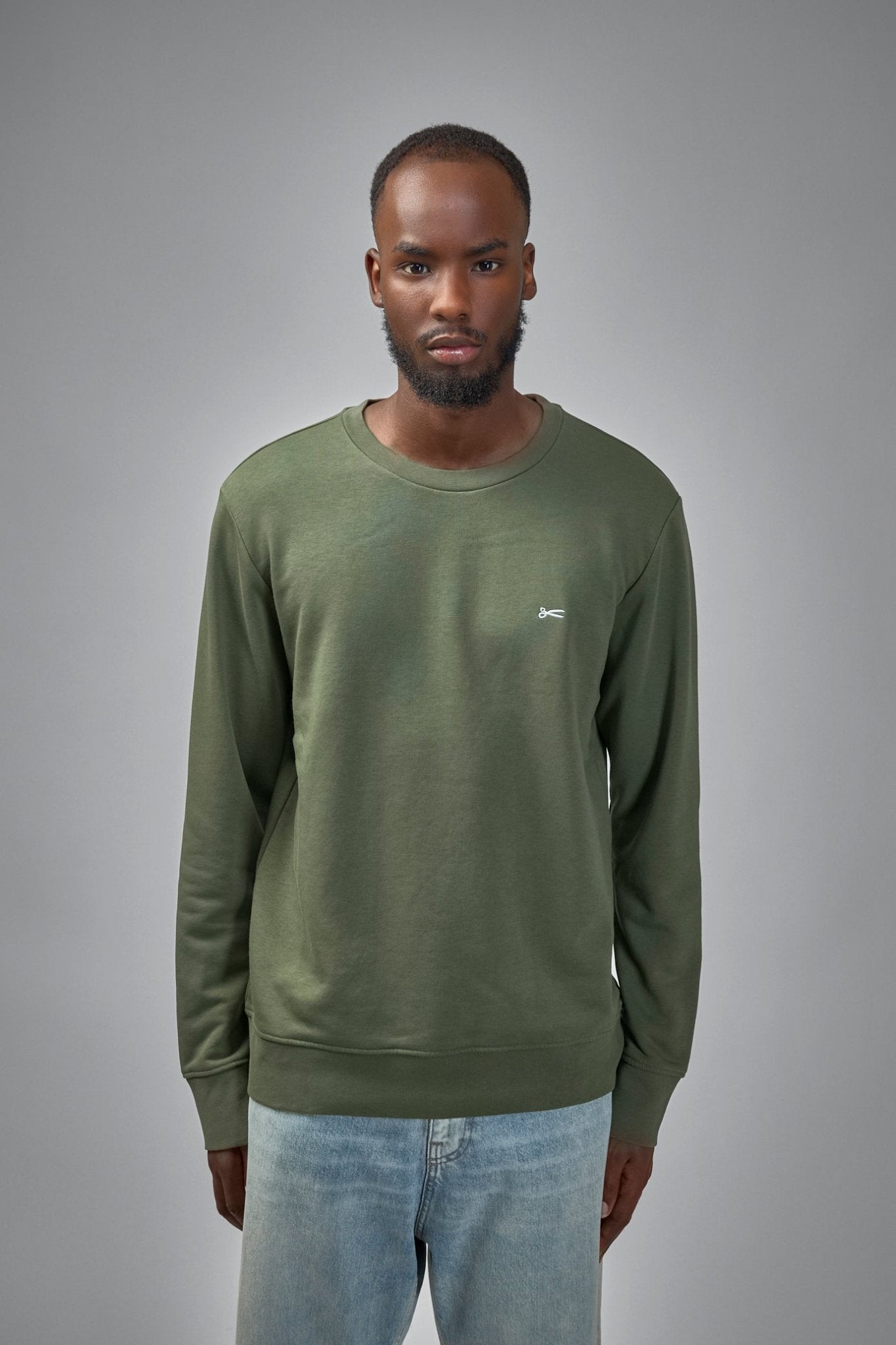 Denham - Scissor Crewneck Deep Green - Regular Fit - LABELS