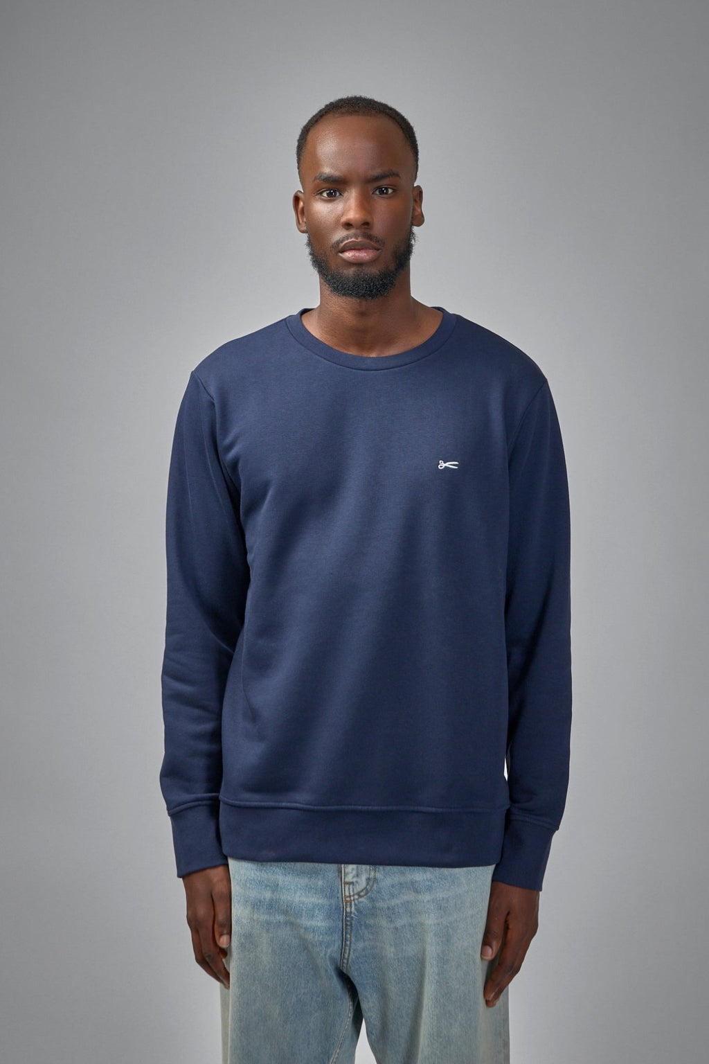 Denham - Scissor Crewneck Navy Blazer - Regular Fit - LABELS