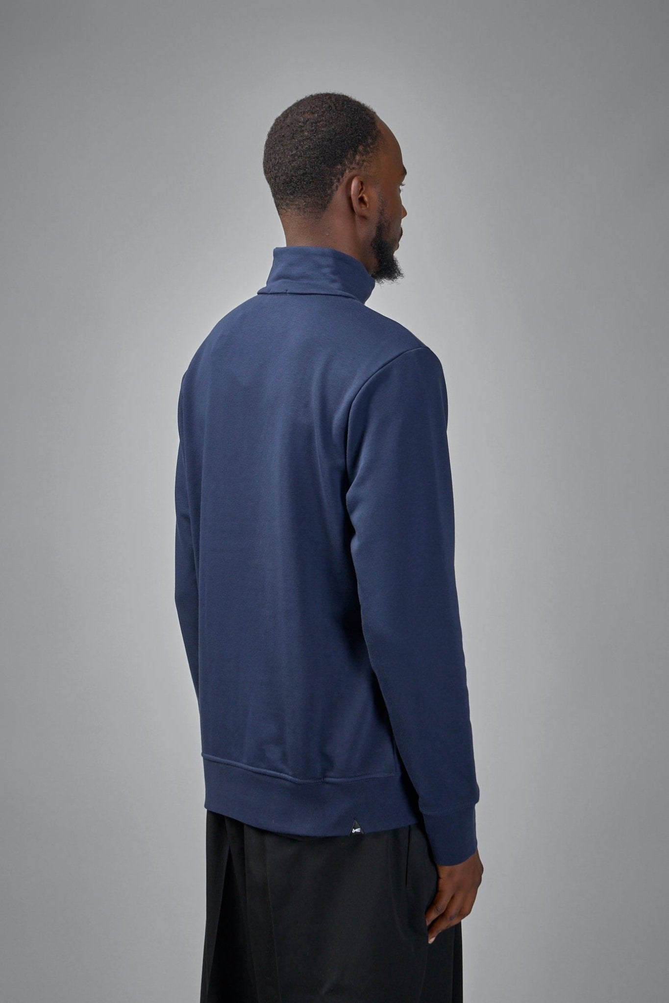 Denham - Scissor Half Zip Navy Blazer - Regular Fit - LABELS