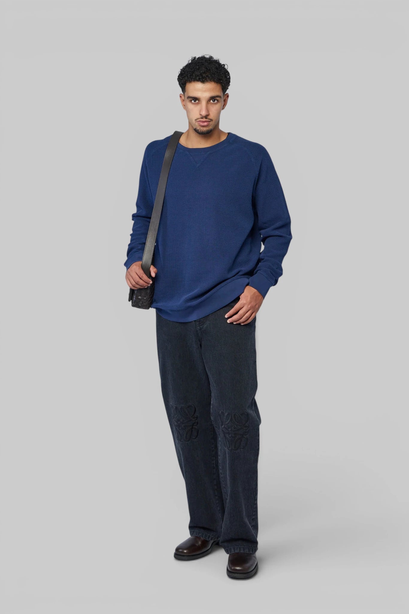 Denham - Waffle LS Sweat - LABELS