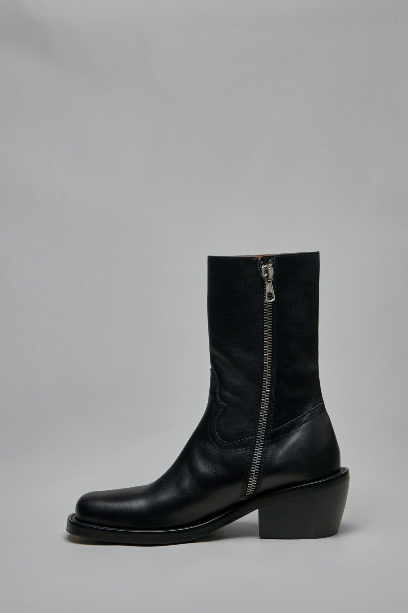 DRIES VAN NOTEN ブラック　レザー　ブーツ　42 Dries Van Noten Boots - LABELS